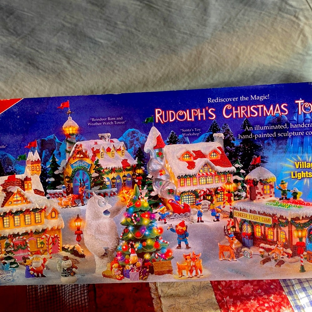 Bradford exchange rudolf Xmas town